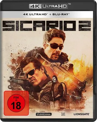 Produktbild von PLAION Sicario 2 (4K Ultra HD+Blu-ray), Film, Blu-ray, Deutsch, Englisch, 122 min, Sicario 1&2, Abenteuer