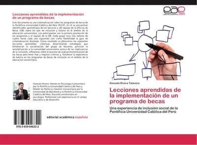 Produktbild von Lecciones aprendidas de la implementación de un programa de becas