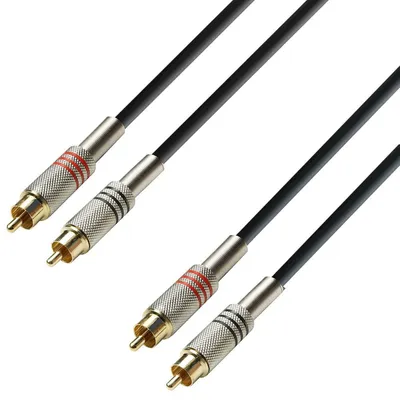 Produktbild von Adam Hall Cables 3 STAR - Twin-Kabel 2 x Cinch auf 2 x Cinch | 3 m