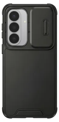 Imagen del producto de Funda para Samsung Galaxy S26 Plus, color negro, con protección para la cámara y compatible con carga inalámbrica Qi