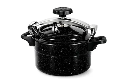 Produktbild von Schnellkochtopf, 7 Liter – Ø24 cm – Induktion – Aluminium – Schwarz – Schnellkochtopf Royal Swiss®