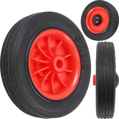 Obrázek produktu pro Kola pro sekačky na plemeno Kola pro sekačky na plemeno s ložiskem 12,7 mm Univerzální gumové kolo 15 cm 6"