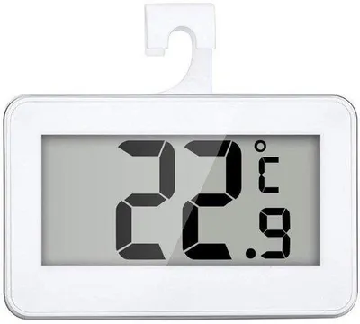 Immagine prodotto di Termometro digitale per frigorifero e congelatore - Allarme di congelamento - Impermeabile - Bianco - Per uso domestico - Modello UD05