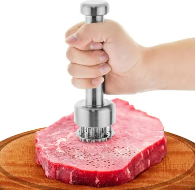 Produktbild von Fleischklopfer - Perfektes Kochen - Edelstahl - Einfach zu reinigen