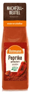 Produktbild von Ostmann Paprika geräuchert gemahlen Nachfüllbeutel Packung 50g