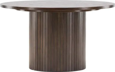 Image de FURNLUX Table basse Bianca Brown 80cm / Hauptfarbe : Braun / Abmessungen : 80 x 80 x 45 cm