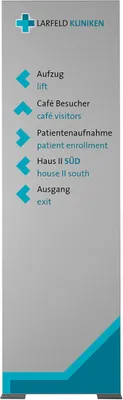 Produktbild von MADRID Silver Line Innenaufsteller 180 x 45 cm