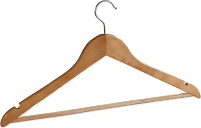 Produktbild von Kleiderbügel - Naturfarben - Holz - 32er Set
