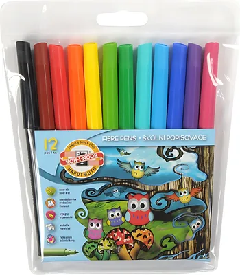 Produktbild von KOH Fasermaler Eule 2 mm Spitze 12er PP-Hülle