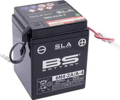 Produktbild von BS BATTERY AGM SLA vorgeladen  - wartungsfrei- 6N4-2A/A-4