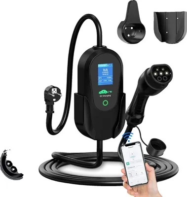 Immagine prodotto di Caricabatterie portatile per veicoli elettrici, controllo intelligente, opzioni di ricarica flessibili, 3,6KW Tipo2