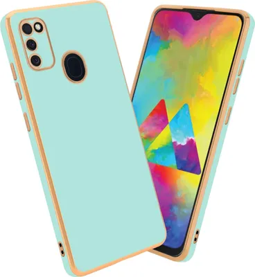 Produktbild von Cadorabo Schutzhülle für Samsung Galaxy M21 / M30s Hülle in Grün Handyhülle TPU Silikon Kameraschutz Etui Case