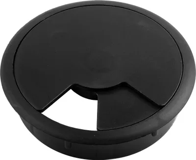 Produktbild von 80 mm schwarze Kunststoff-Kabeldurchführung