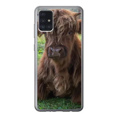 Produktbild von MuchoWow® Handyhülle Schutzhülle Hülle für Samsung Galaxy A52 5G Schottischer Highlander - Kröte - Tiere Silikon Softcase Handy Hülle - Umschlag