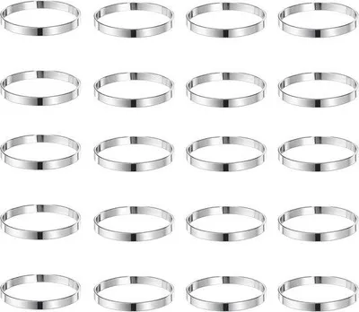 Immagine prodotto di Portatovaglioli in argento - 4×4×0,5 cm - Accessorio da tavola - Argento - Metallizzato - Decorazioni per matrimoni e feste