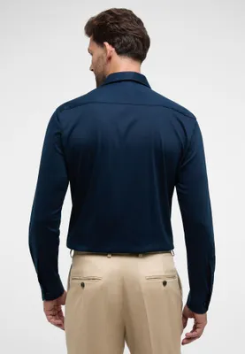 Produktbild von Eterna Herren Jersey Shirt Jersey Langarm (2159 JS82), Größe:45, Farbe:Marine (19)