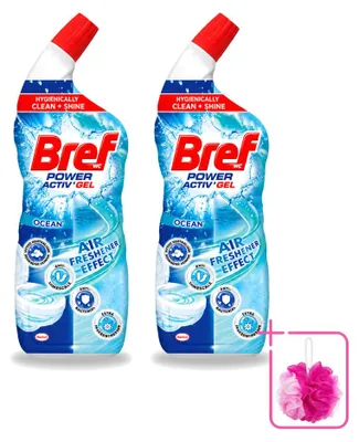 Produktbild von 2 x Bref Power Activ+ Toiletreiniger Anti-Kalk Oceaan 700 ml - Sparpackung - 2 Stücke