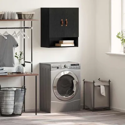 Produktbild von Möbel Wandschrank Schwarze Eiche 60 x 31 x 70 cm Holzwerkstoff - Kommoden 879533