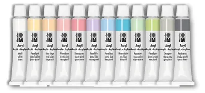 Obrázek produktu pro Marabu 1210000000210 Sada akrylových barev "PASTELL" 12 x 12 ml