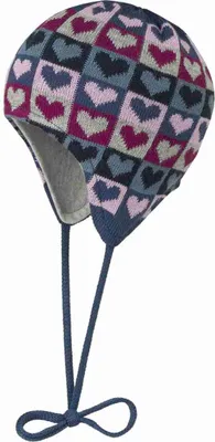 Produktbild von Mädchenmütze, bunt, Herzen, Döll