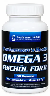 Produktbild von Paulemann-Vital Omega 3 Fischöl Forte - 60 Kapseln