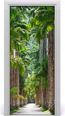 Produktbild von Tulup Türaufkleber 85x205 cm Dekorative Aufkleber Selbstklebend Wasserdichte Tapete Abnehmbar Schlafzimmer Wohnzimmer Wohnkultur - Landschaften Palmen