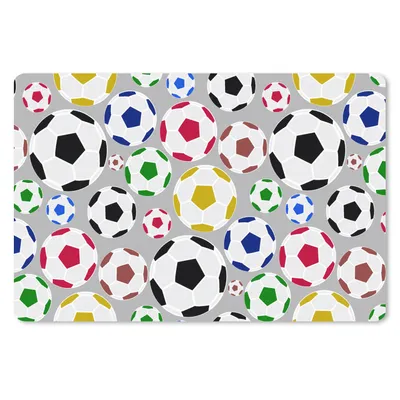 Produktbild von MuchoWow® Mauspad Mousepad Fußball - Cartoon - Sport 27x18 cm - Mousepads - Maus Mat - Pad - Mausunterlage - Büroartikel - Desk Matten