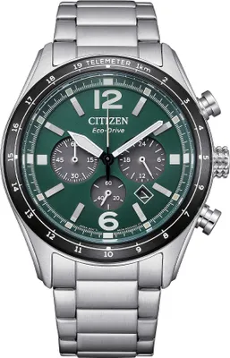 Image de Chronographe Citizen Argent Avec Vis Collection Aviator - homme