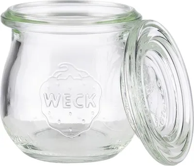 Produktbild von APS 82350 Gourmetgläser mit Deckel, 12er-Set, Mini-Tulpen-Form, Ø 5,5 cm, Höhe 6 cm, je 75 ml,  Germany