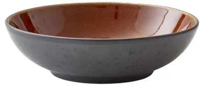 Pastakom Steinzeug 20 cm Ø, Schwarz/Amber, 1000 ml
