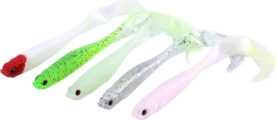 Obrázok produktu pre Mäkké umelé nástrahy, 5 ks, 13 cm, PVC, rôzne farby, na ostrieže, zubáče, dravé ryby, rybárske nástrahy