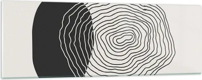 Produktbild von Bilder auf glas - Einteilig - Abstraktion Fleck Gläser - 90x30cm - Glasbilder - Wandbilder - Bilder - zum Aufhängen bereit - Wanddekoration aus Glas - Glas Bilder - Wandbild auf Glas - GAB90x30-4325