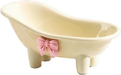 Imagen del producto de Comedero de plástico blanco para hámsteres pequeños