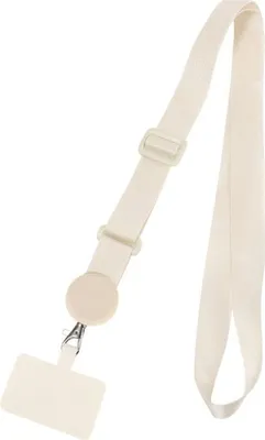 Produktbild von Handy Kette Band Schnur Universal Umhängeband für Handyhüllen Smartphone Nylon, Farbe:Beige