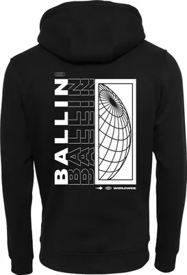 Produktbild von Ballin Est. 2013 Backprint World Hoodie  Schwarz - Große S