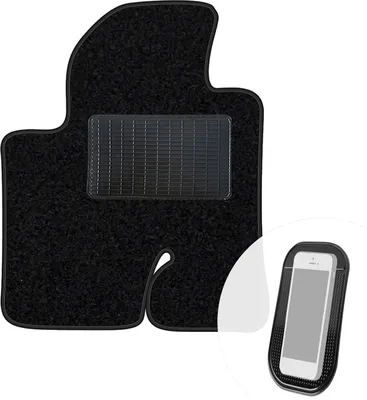 Immagine prodotto di moto-MOLTICO tappetino conducente auto velours lato conducente tappetini auto nero tappetino conducente 1 pezzo adatto per Hyundai ix55 2009-2012