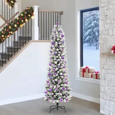 Zdjęcie produktu dla Maison Exclusive - Sztuczne drzewko świąteczne, białe, 240 cm
