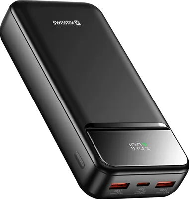 Produktbild von Swissten POWER BANK 20000 MAH POWER LINE II Uni, schwarz