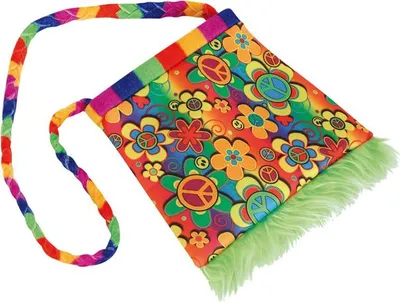 Obrázok produktu pre Taška cez rameno - Hippie - cca 20 x 20 cm