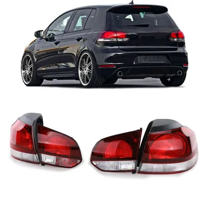 Produktbild von Światła tylne w kolorze wiśniowej czerwieni dymnej do VW Golf 6 VI sedan od 2008 roku