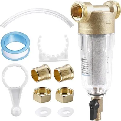 Produktbild von Kupfer Düsenfilter für Leitungswasser - 3/4 Zoll Wasseranschluss - Schwebstofffilter - Regenerierbar