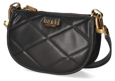 Produktbild von Guess Damen Abendtasche/ Schultertasche CILIAN Schwarz Kunstleder-