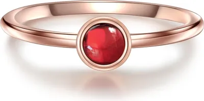 Produktbild von Glanzstücke München Ring Sterling Silber Granat 50080019 60