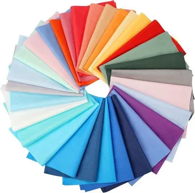 Obrázek produktu pro 30 kusů barevných sad čtvercových bavlněných látek pro patchwork a krejčovství