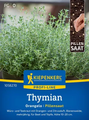 Produktbild von Kiepenkerl Thymiansamen Pillensaat Orangelo Thymus vulgaris 18 Pflanzen