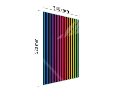 Image de Planche à découper en verre 35x52 couleur