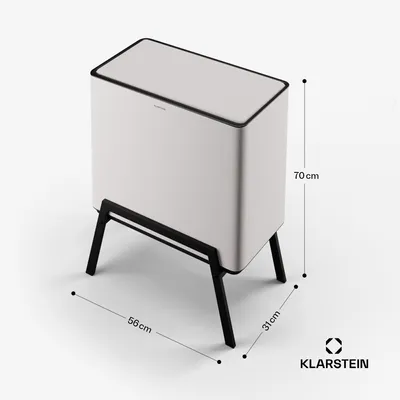 Obrázek produktu pro Klarstein Yuma, odpadkový koš, 40 l, včetně kompostéru