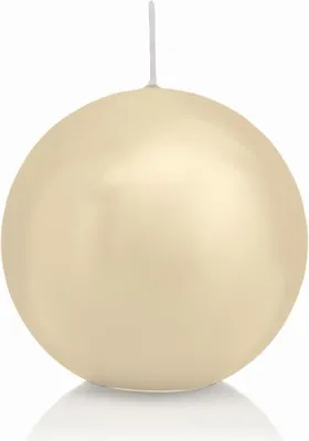 Produktbild von INNA-Glas Kugelkerze MAEVA, creme, Ø7 cm, 16h -  Germany - Dekorative Kerze