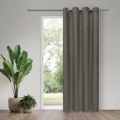 Produktbild von Verdunkelungsvorhang Ösen Blackout Thermo Akustik taupe 140x245cm