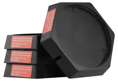 Immagine prodotto di VEVOR Piastre di livellamento RV Jack Pads 9 228,6 mm Piedi di atterraggio rotondi Imballaggio fisso